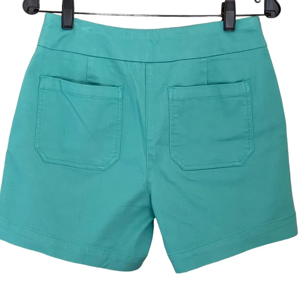 ❌SOLD❌ Violets & Roses   Sea Green Pull-on Shorts with Wide Waistband   Size 8 - Picture 2 of 6